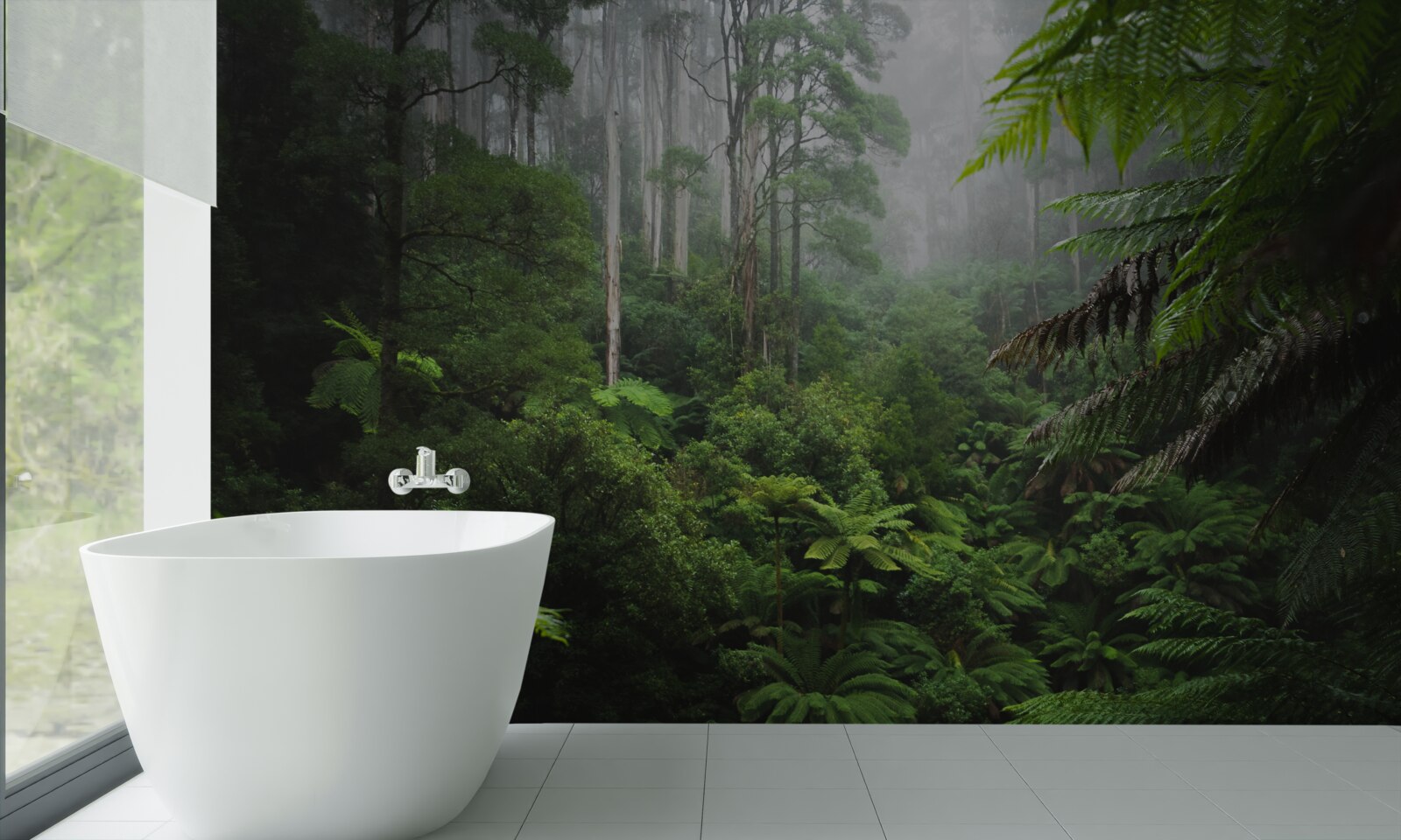 Fototapeta gęsty szmaragdowy las