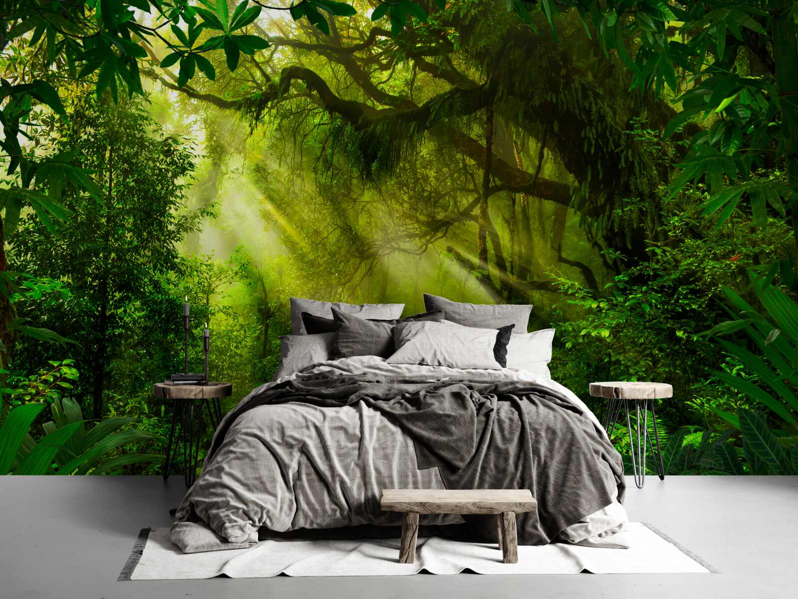 Fototapeta most w głębi lasu