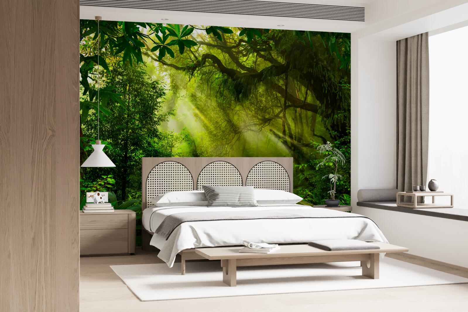 Fototapeta most w głębi lasu