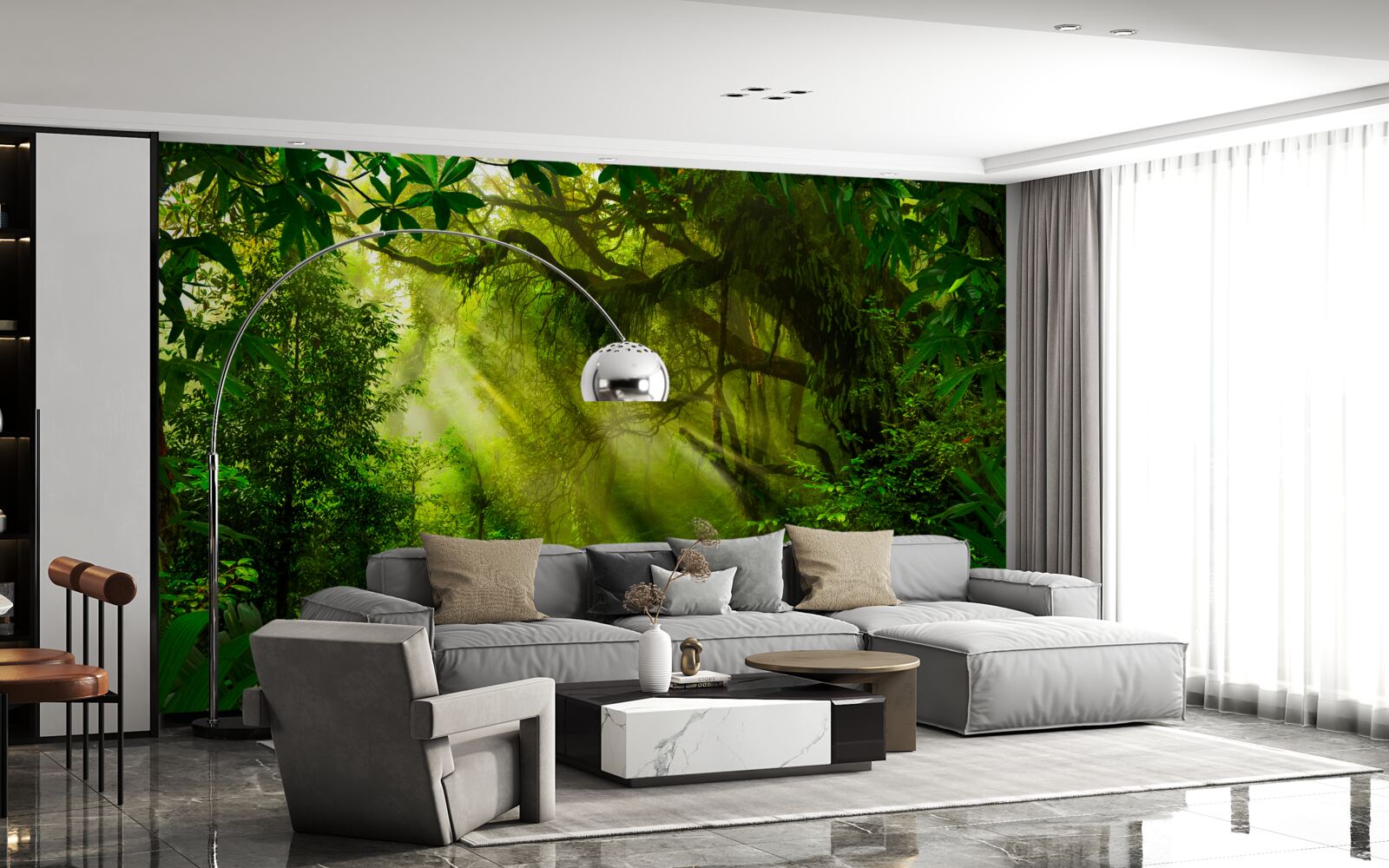 Fototapeta most w głębi lasu