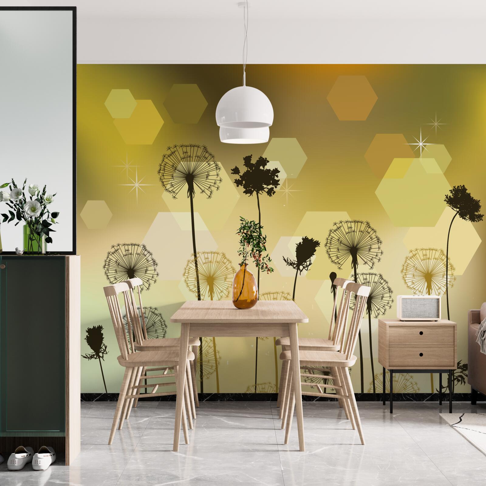 Fototapeta dziwne malowane rośliny