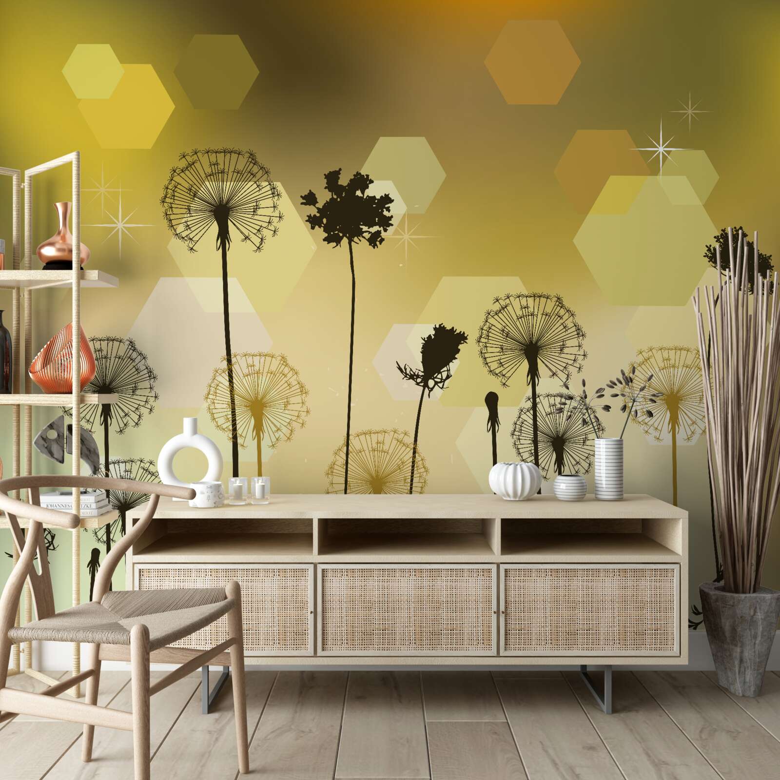 Fototapeta dziwne malowane rośliny