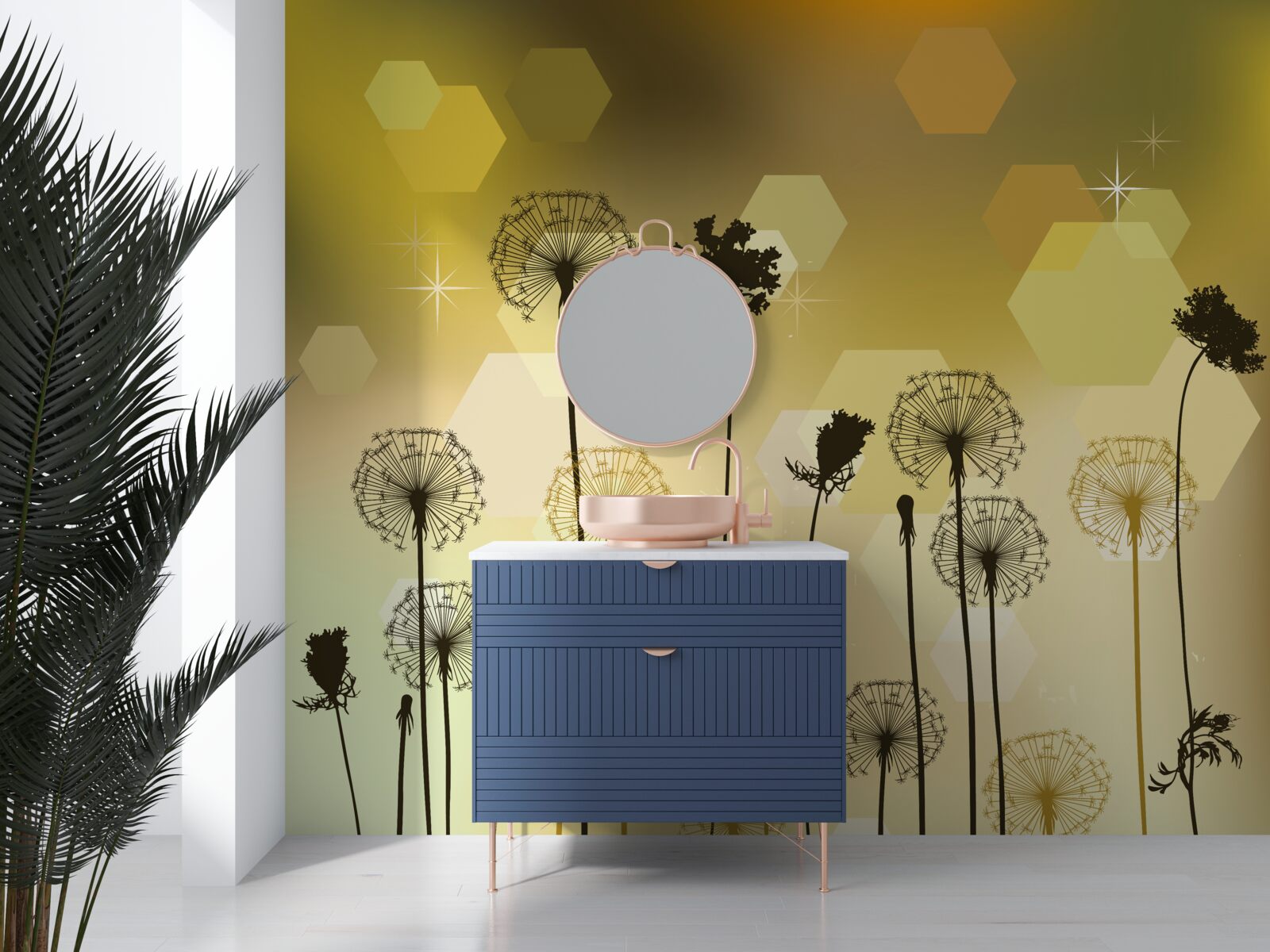 Fototapeta dziwne malowane rośliny