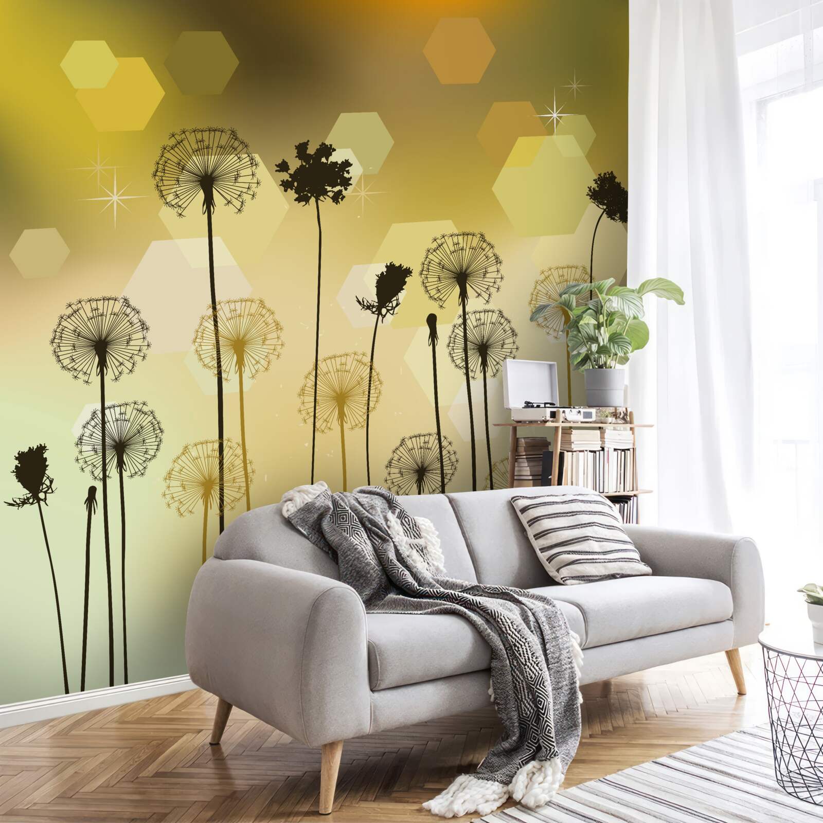 Fototapeta dziwne malowane rośliny