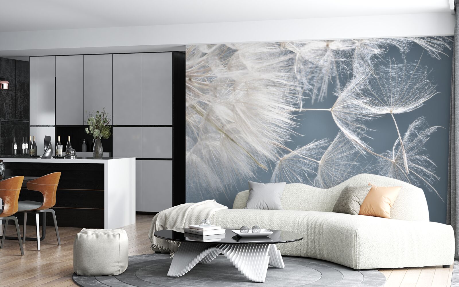 Fototapeta fotografia makro mniszka lekarskiego