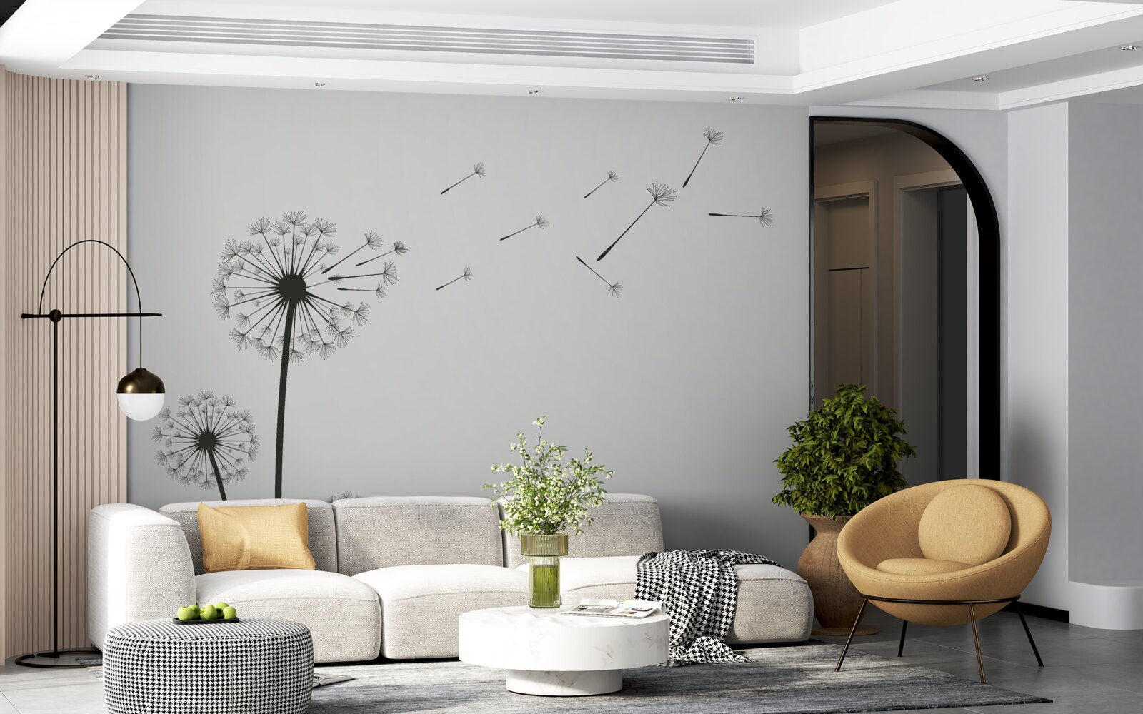 Fototapeta opadłe mlecze odlatują