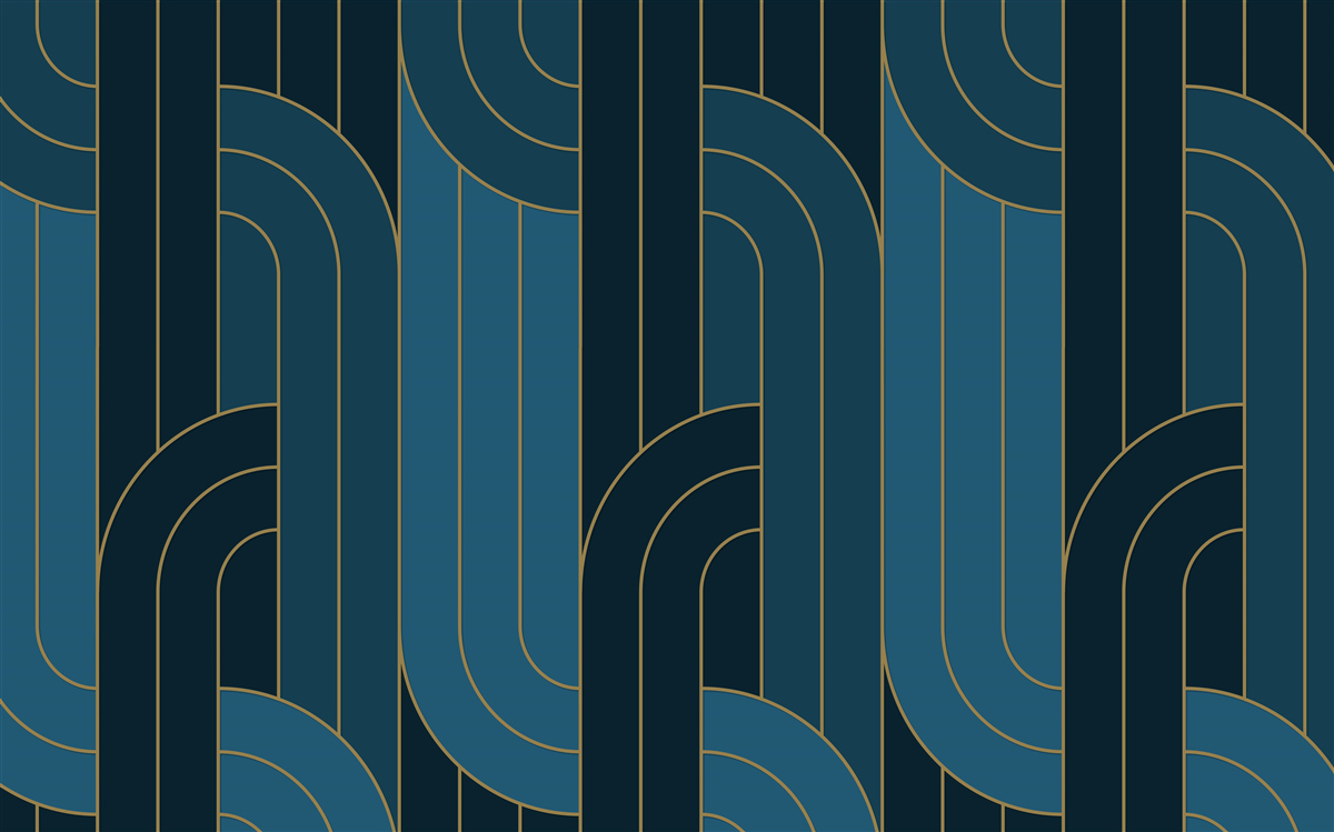 Fototapeta linie głębokiego niebieskiego koloru, które są ze sobą połączone