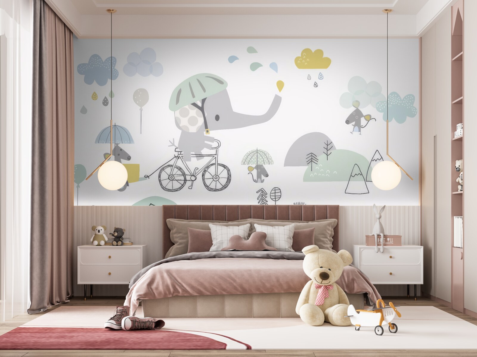 Fototapeta inne zwierzęta i słoń na rowerze