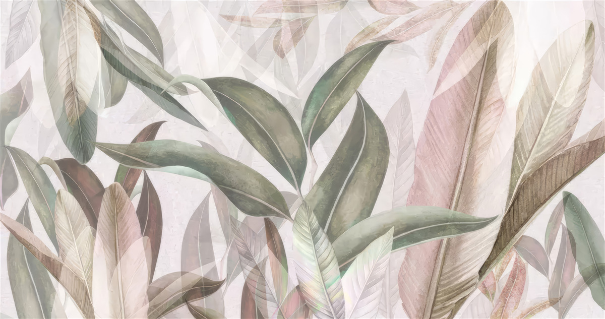 Fototapeta liście o różnych kształtach i rodzajach pokazane na zdjęciu