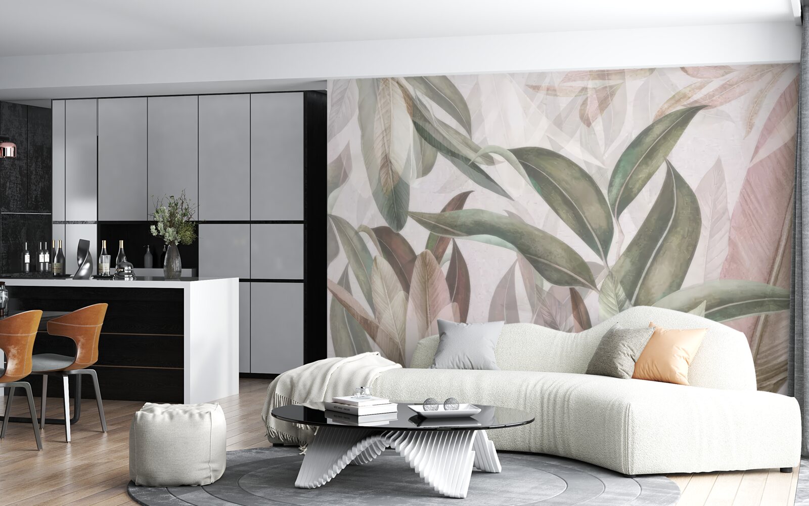 Fototapeta liście o różnych kształtach i rodzajach pokazane na zdjęciu