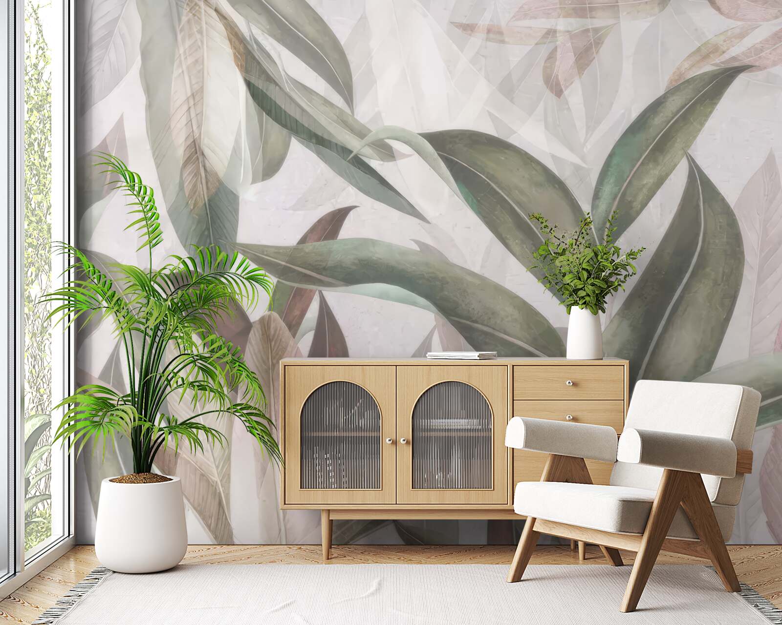 Fototapeta liście o różnych kształtach i rodzajach pokazane na zdjęciu