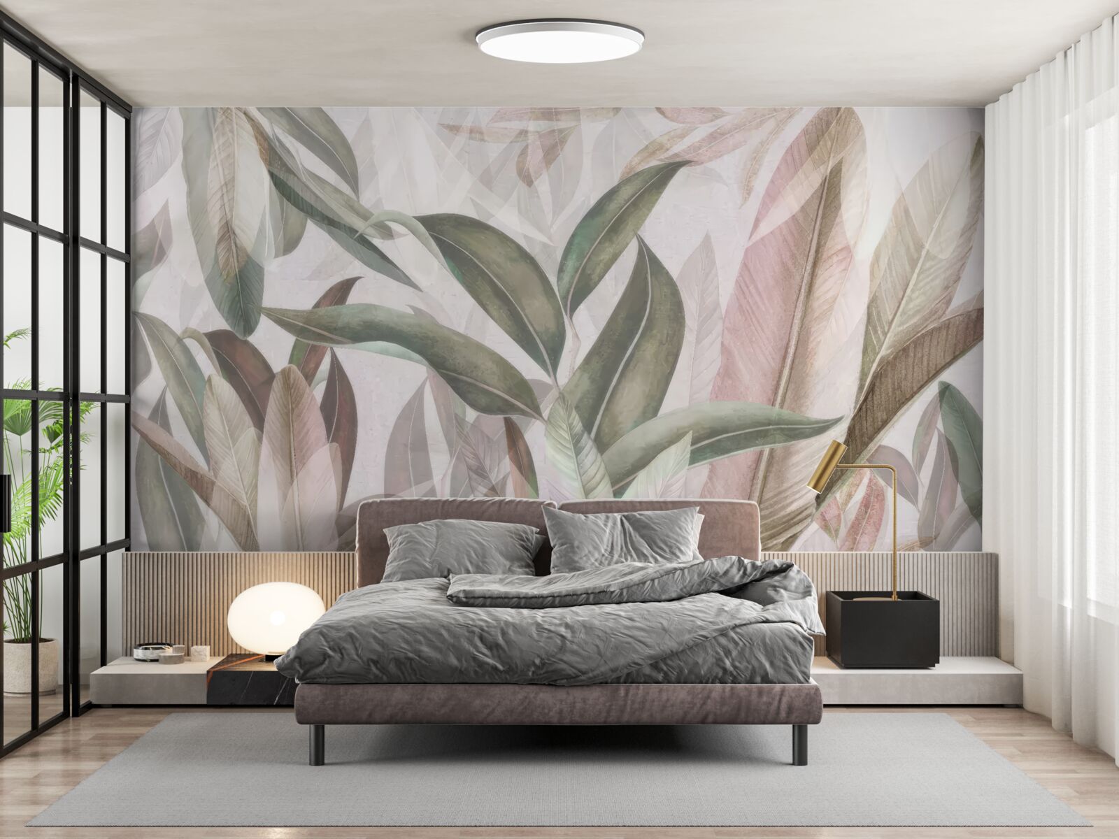 Fototapeta liście o różnych kształtach i rodzajach pokazane na zdjęciu