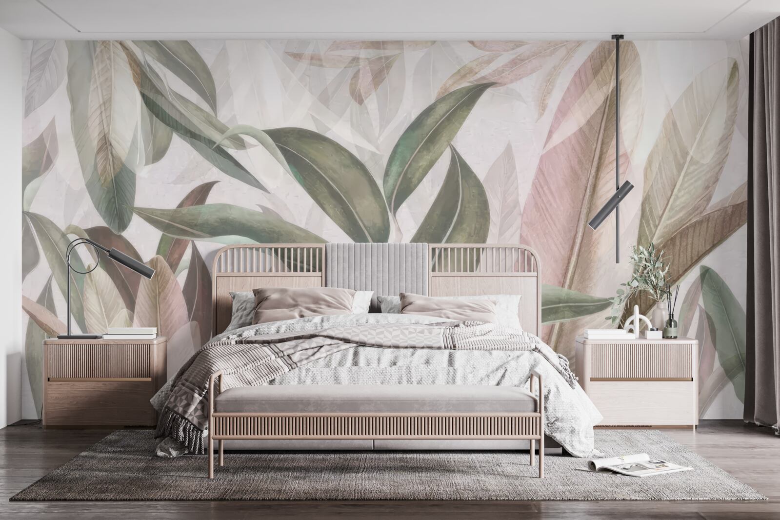 Fototapeta liście o różnych kształtach i rodzajach pokazane na zdjęciu