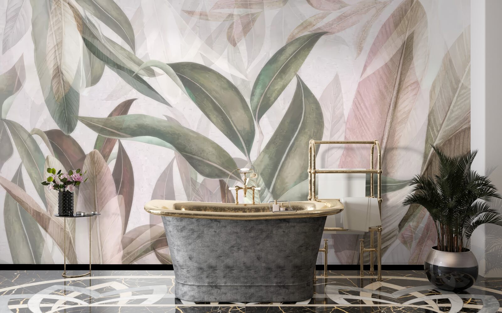 Fototapeta liście o różnych kształtach i rodzajach pokazane na zdjęciu