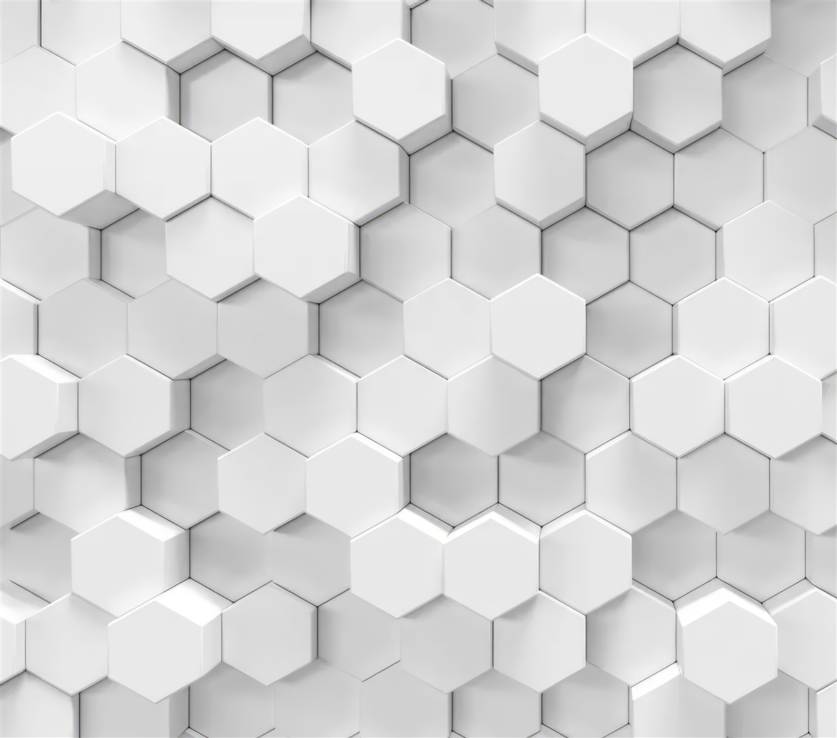 Fototapeta wiele białych sześciokątów