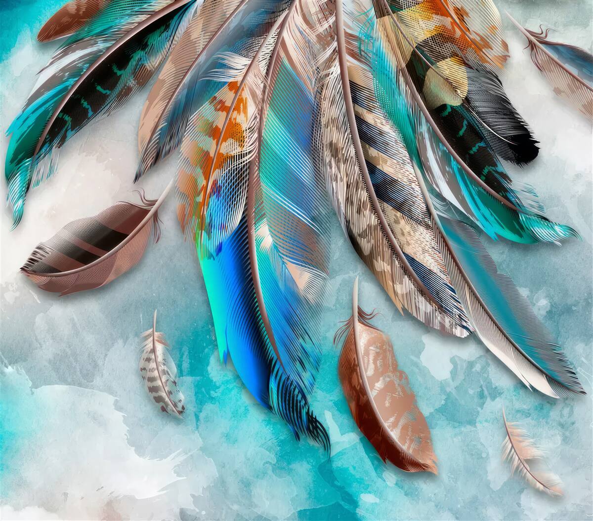 Fototapeta różnorodne i różne pióra