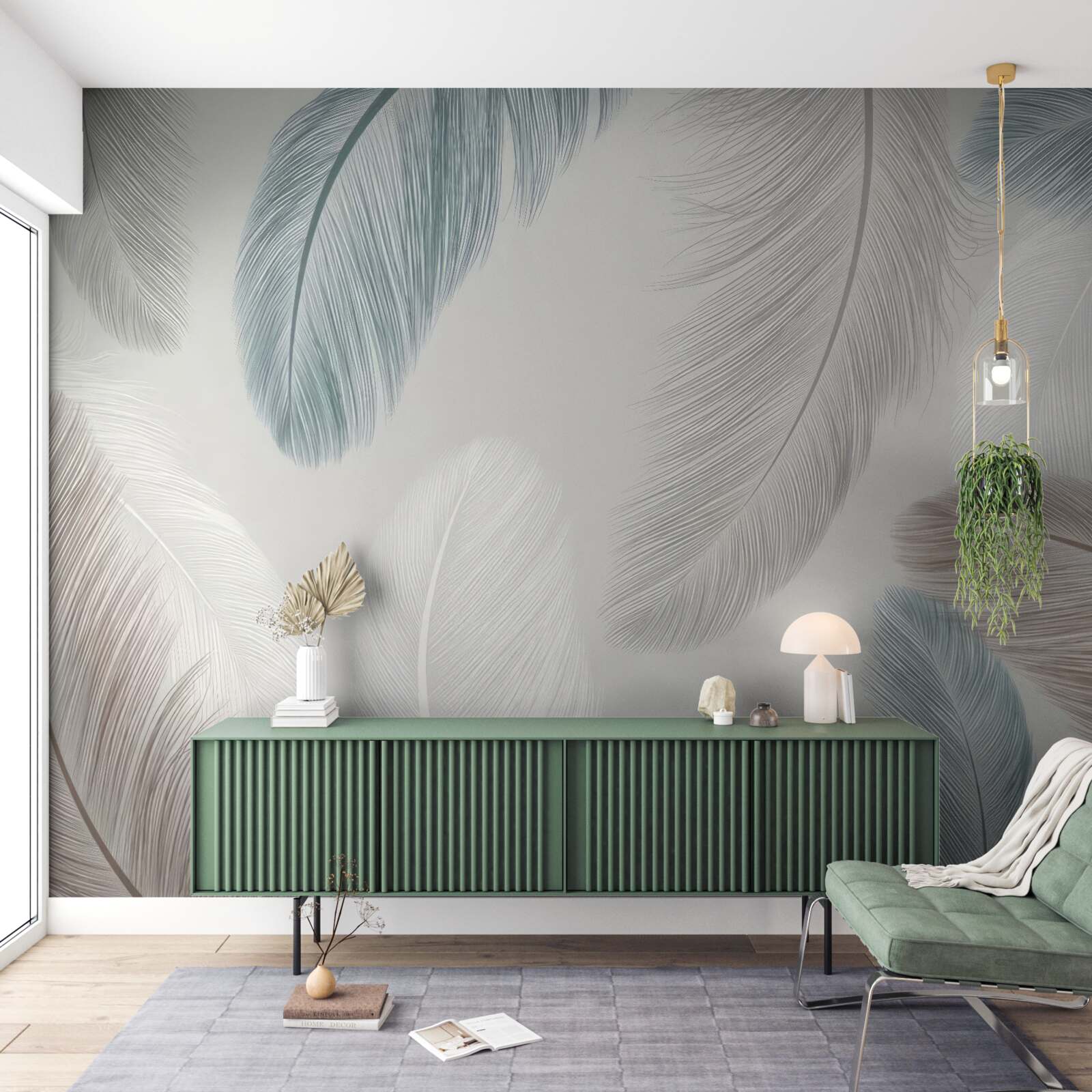 Fototapeta różne lekkie pióra