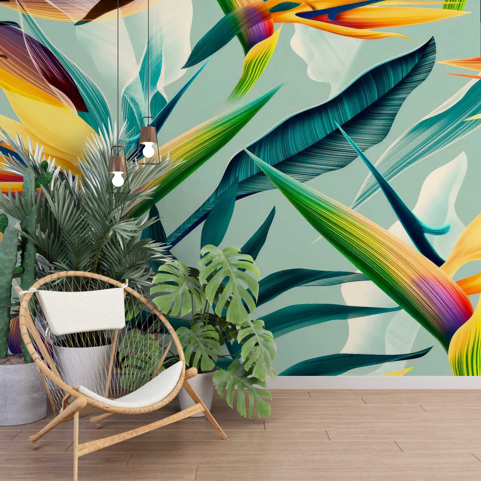 Fototapeta zbliżenie roślin o różnych kolorach