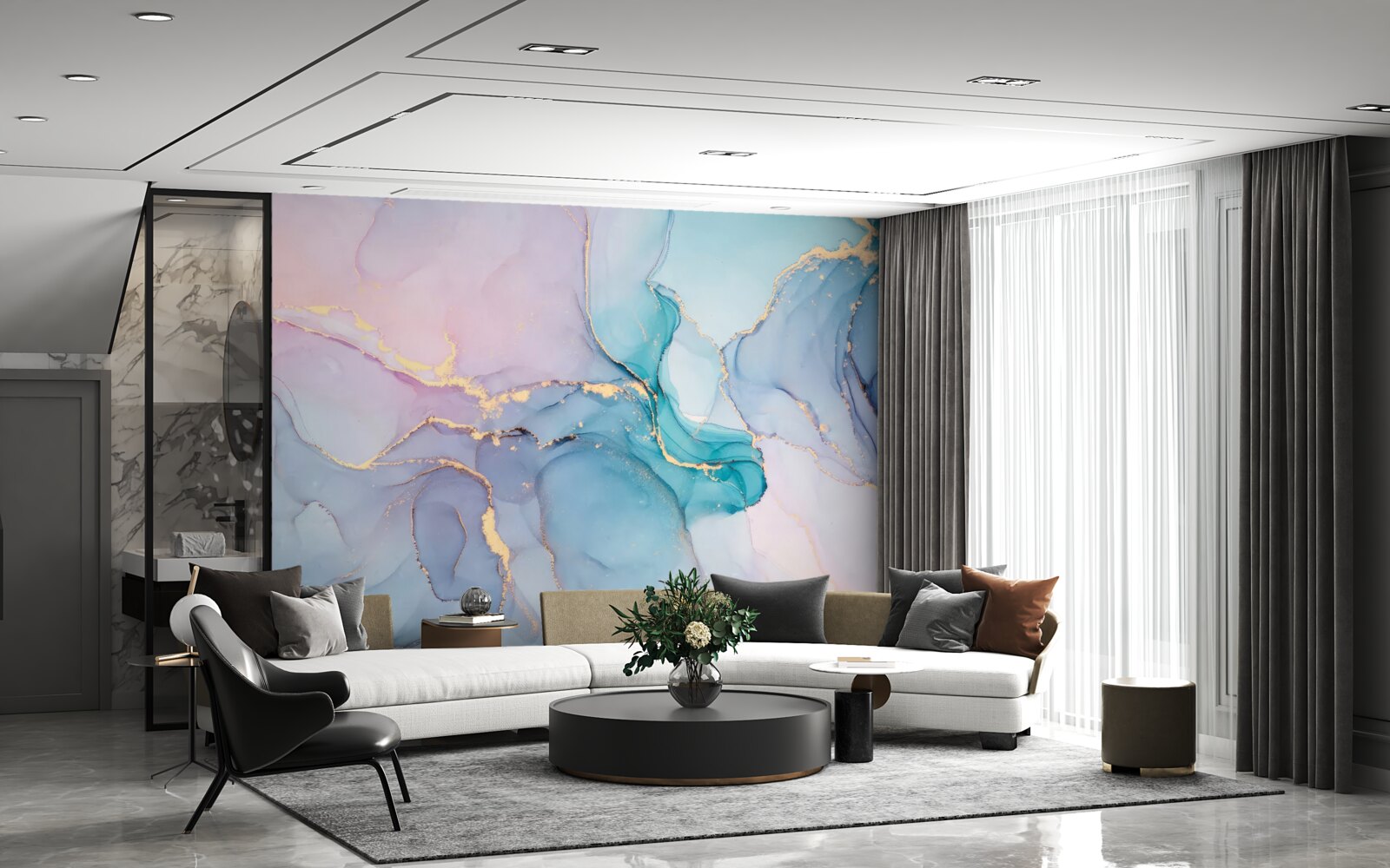 Fototapeta marmurowe tło w pastelowych kolorach