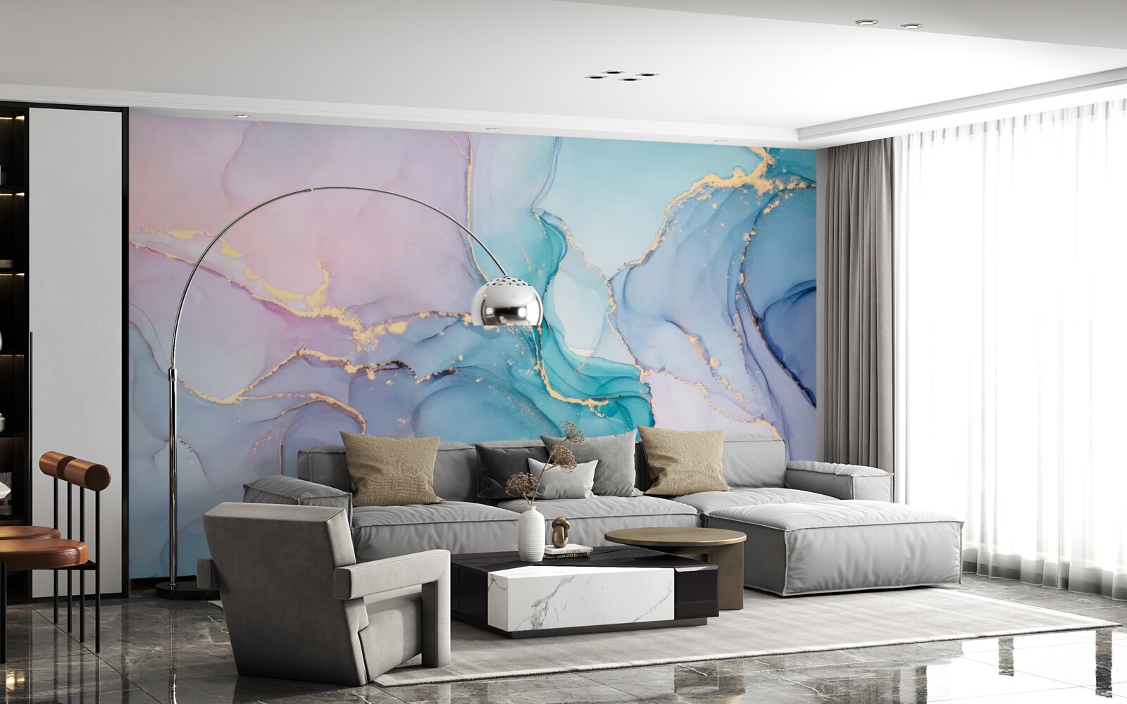 Fototapeta marmurowe tło w pastelowych kolorach