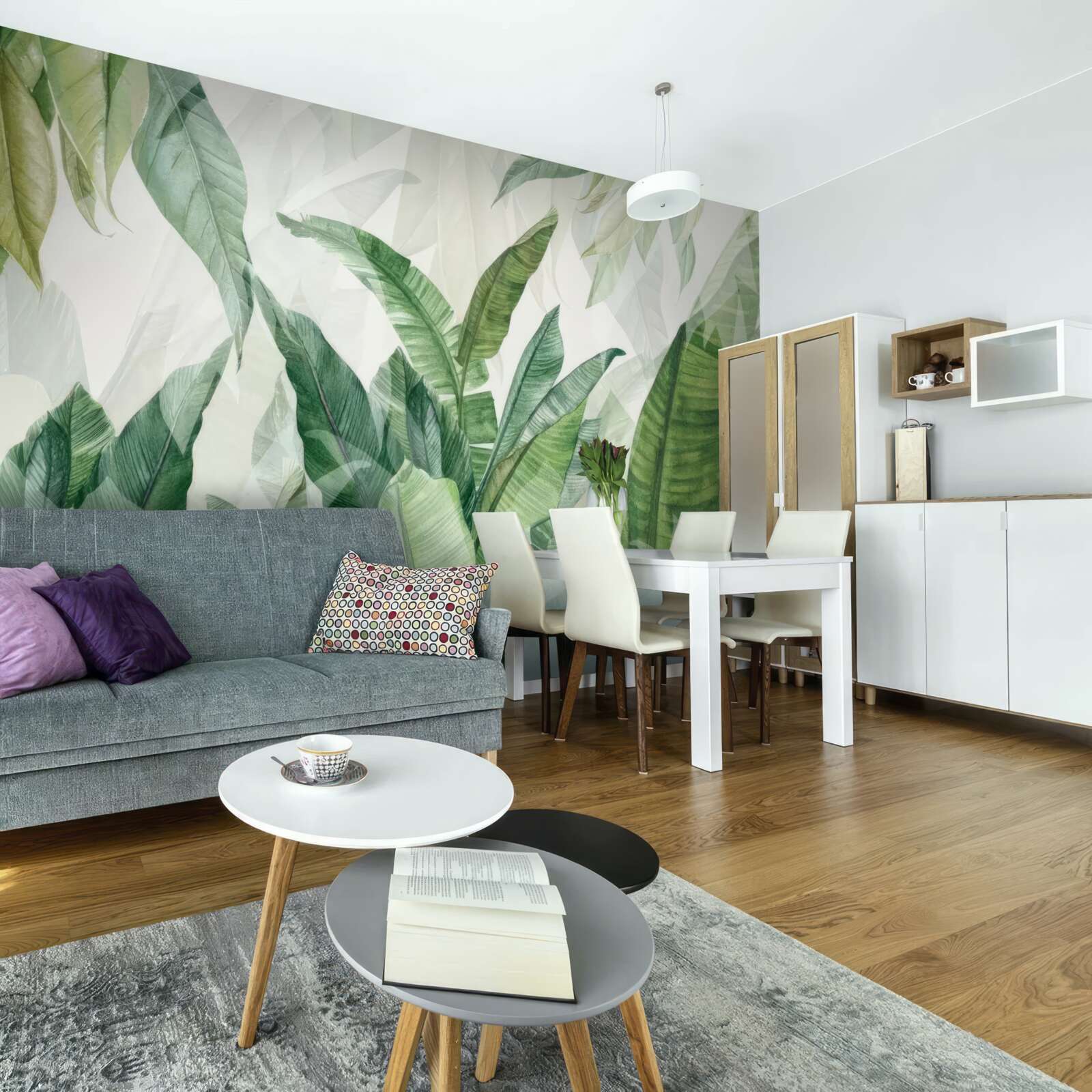 Fototapeta tropikalne zielone liście