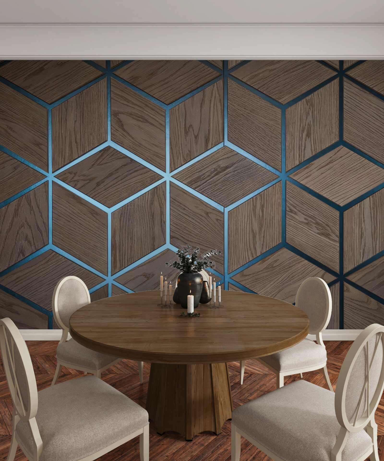 Fototapeta tło z wzorem parkietu