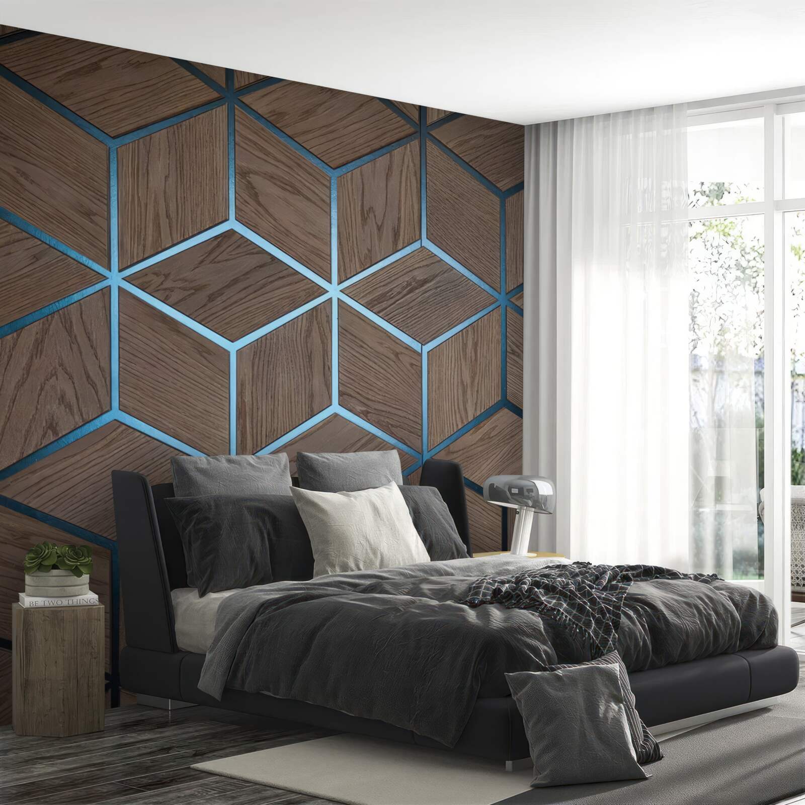 Fototapeta tło z wzorem parkietu