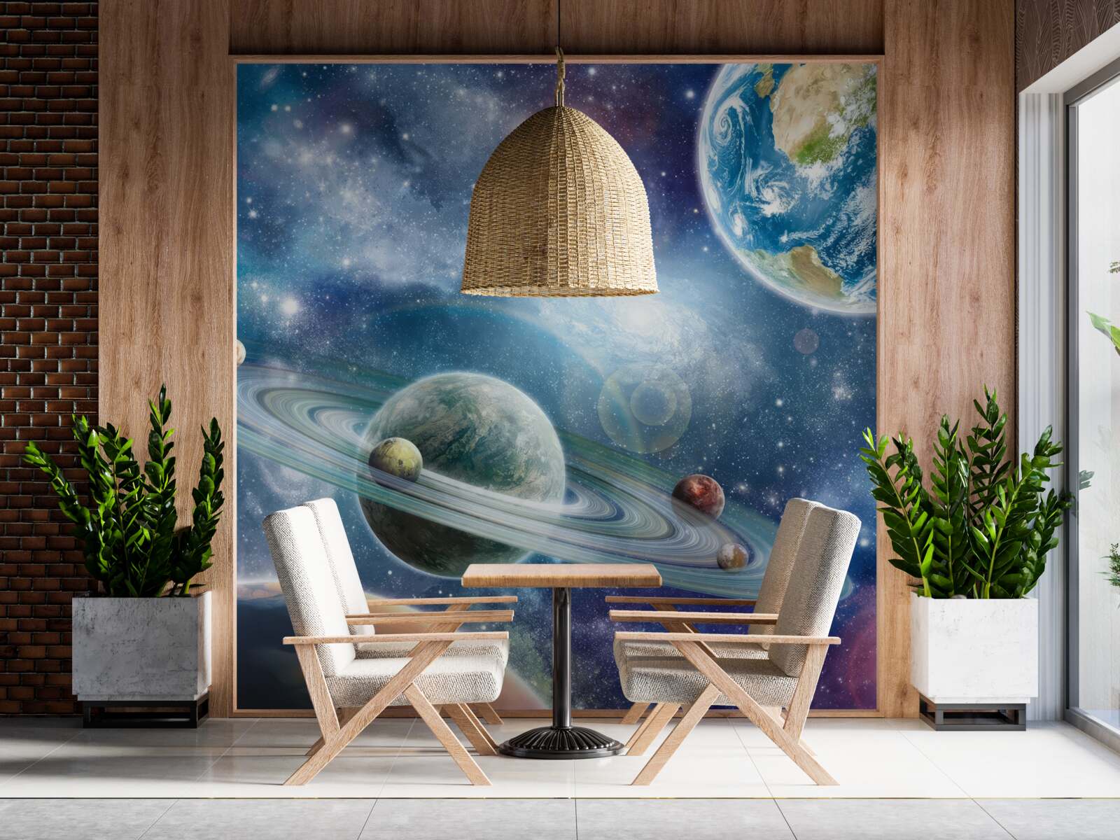 Fototapeta ciała niebieskie w kosmosie