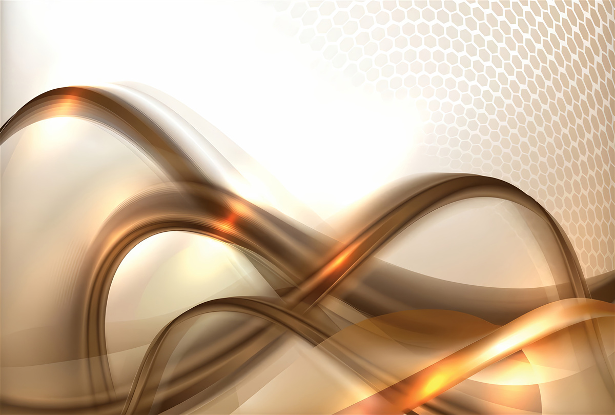 Fototapeta linie są zakrzywione jak złoto