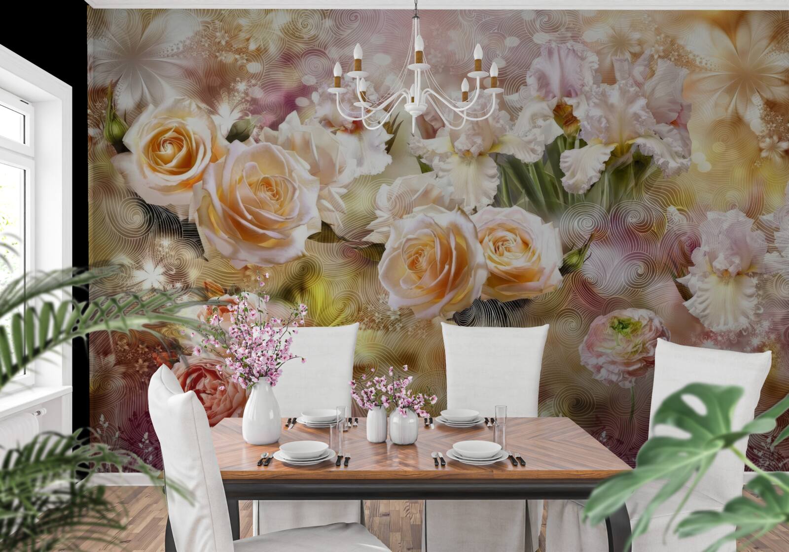 Fototapeta kremowe róże