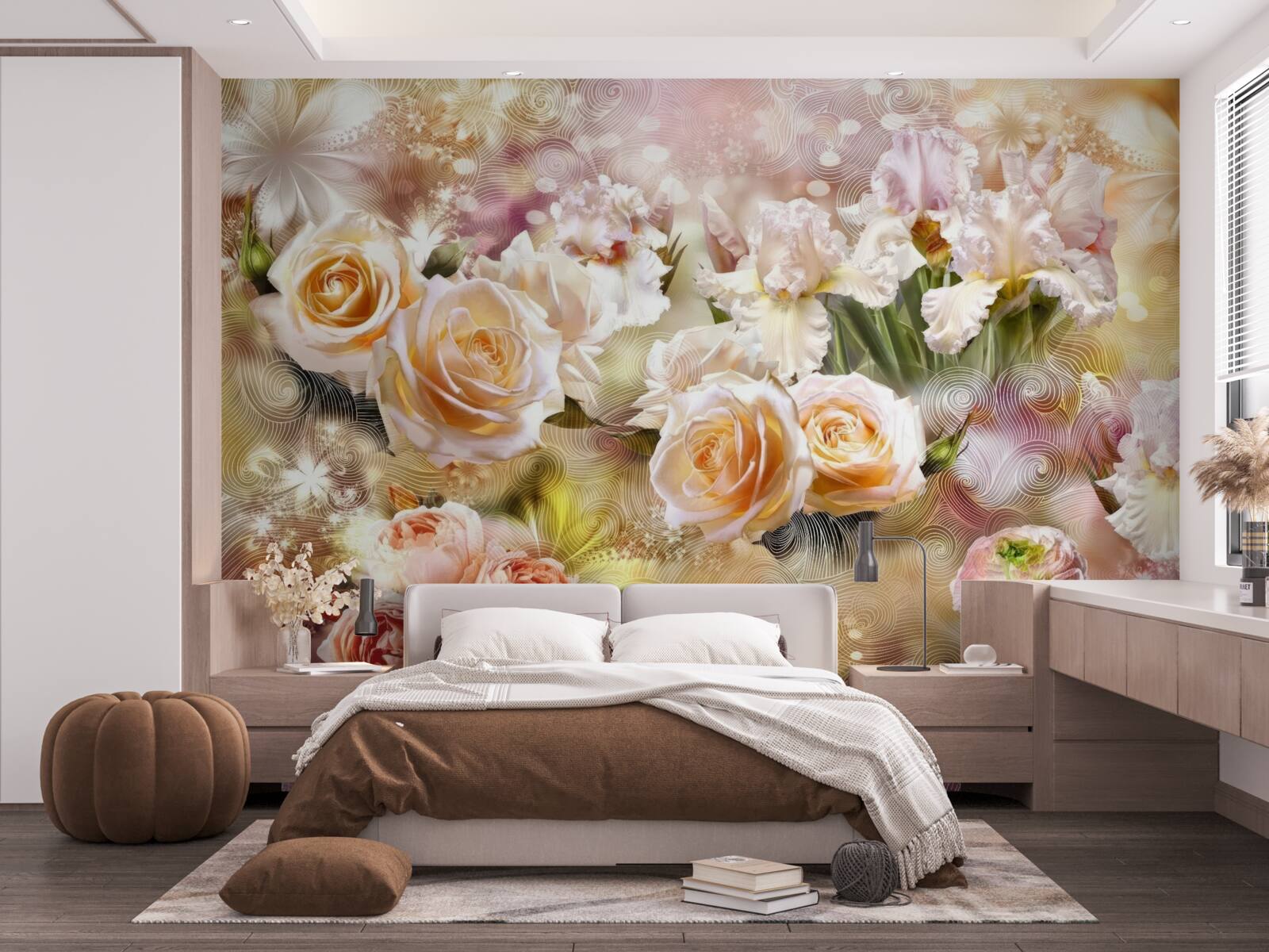 Fototapeta kremowe róże