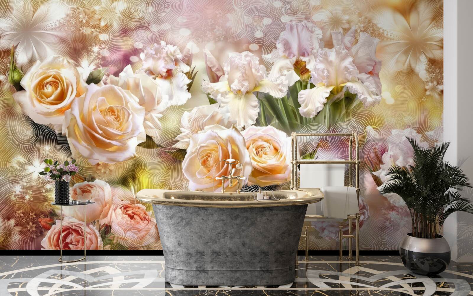 Fototapeta kremowe róże