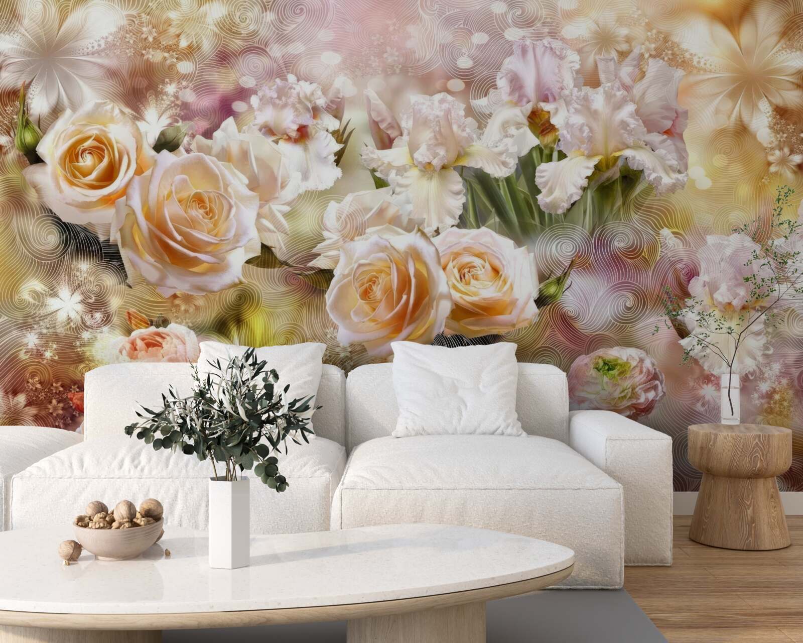 Fototapeta kremowe róże