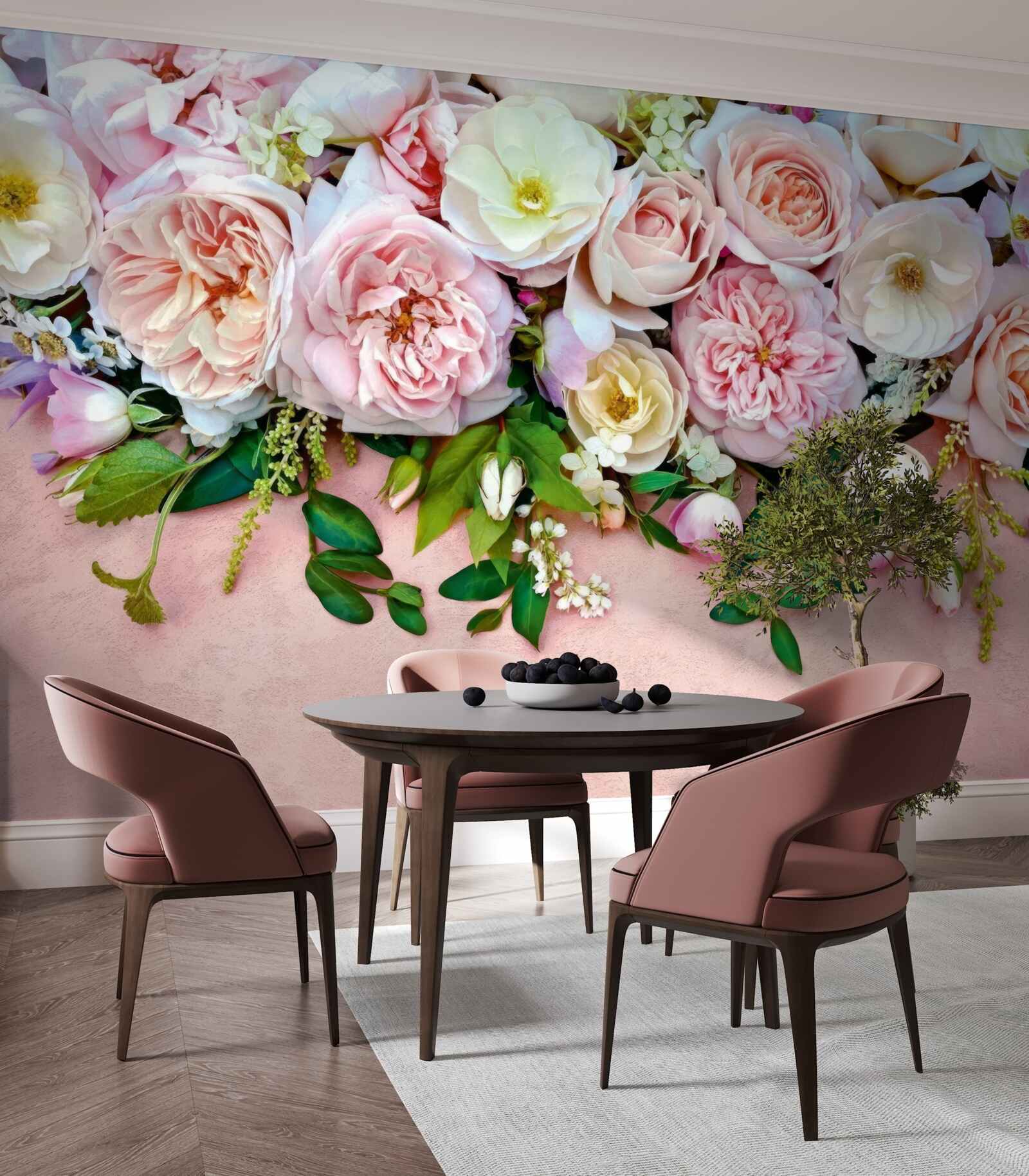 Fototapeta lekkie i delikatne róże