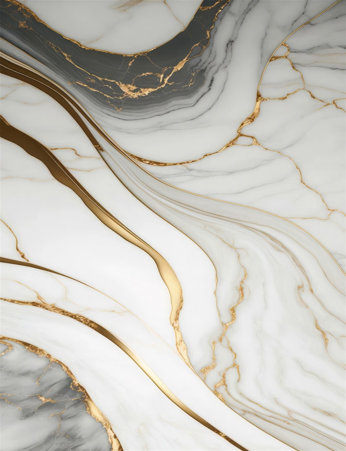 Fototapeta szary marmur ze złotymi odcieniami