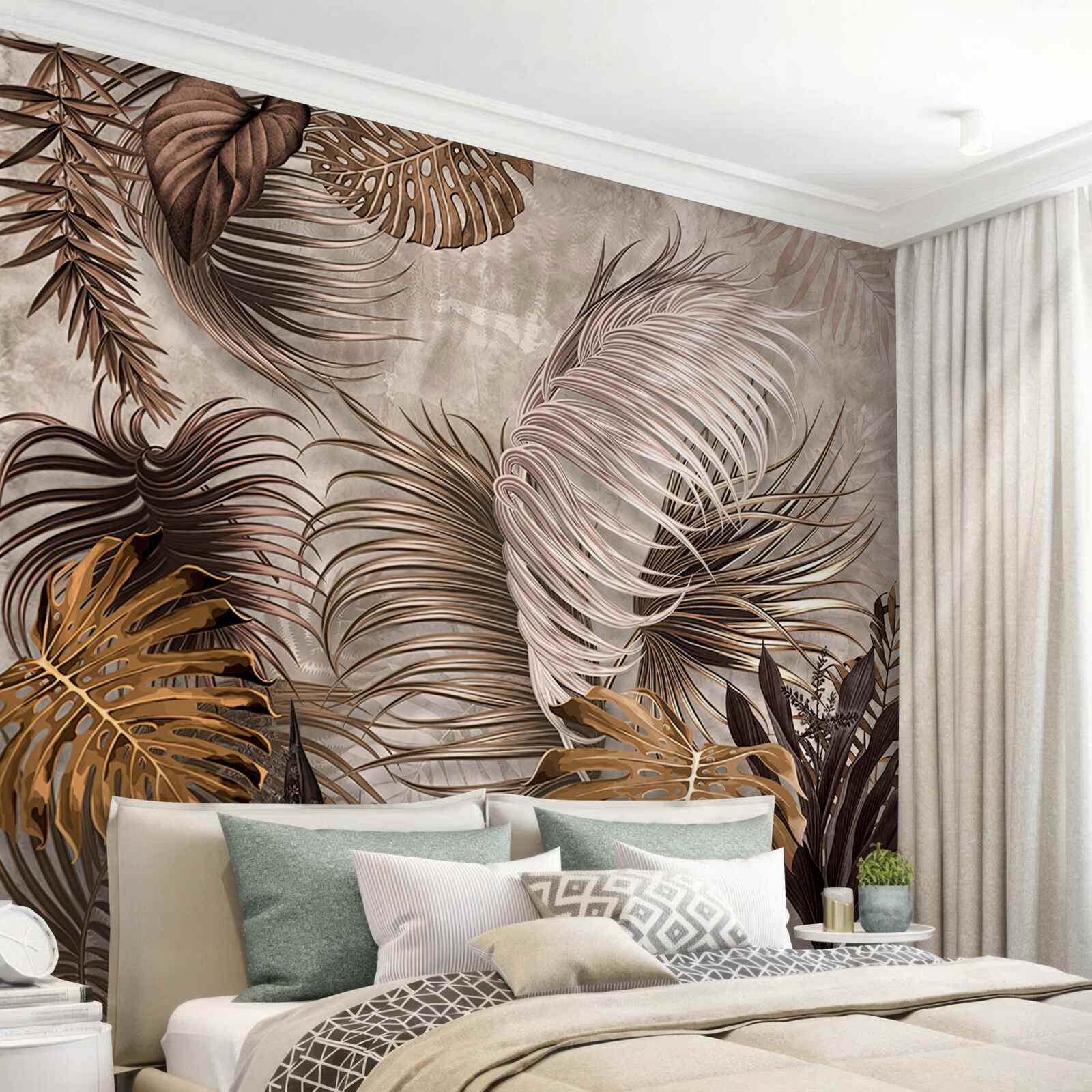 Fototapeta duże złote liście