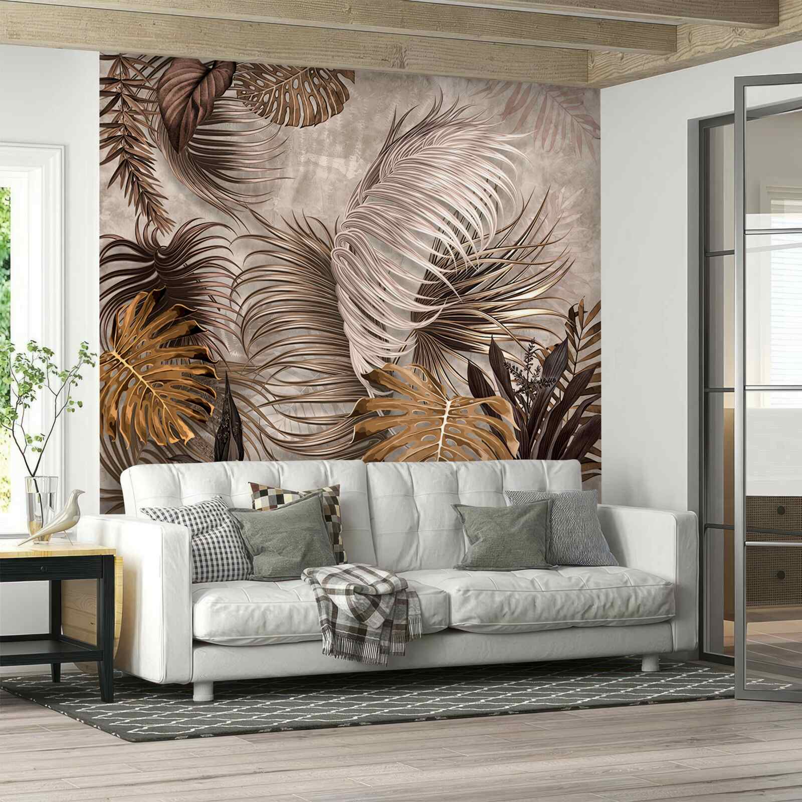 Fototapeta duże złote liście