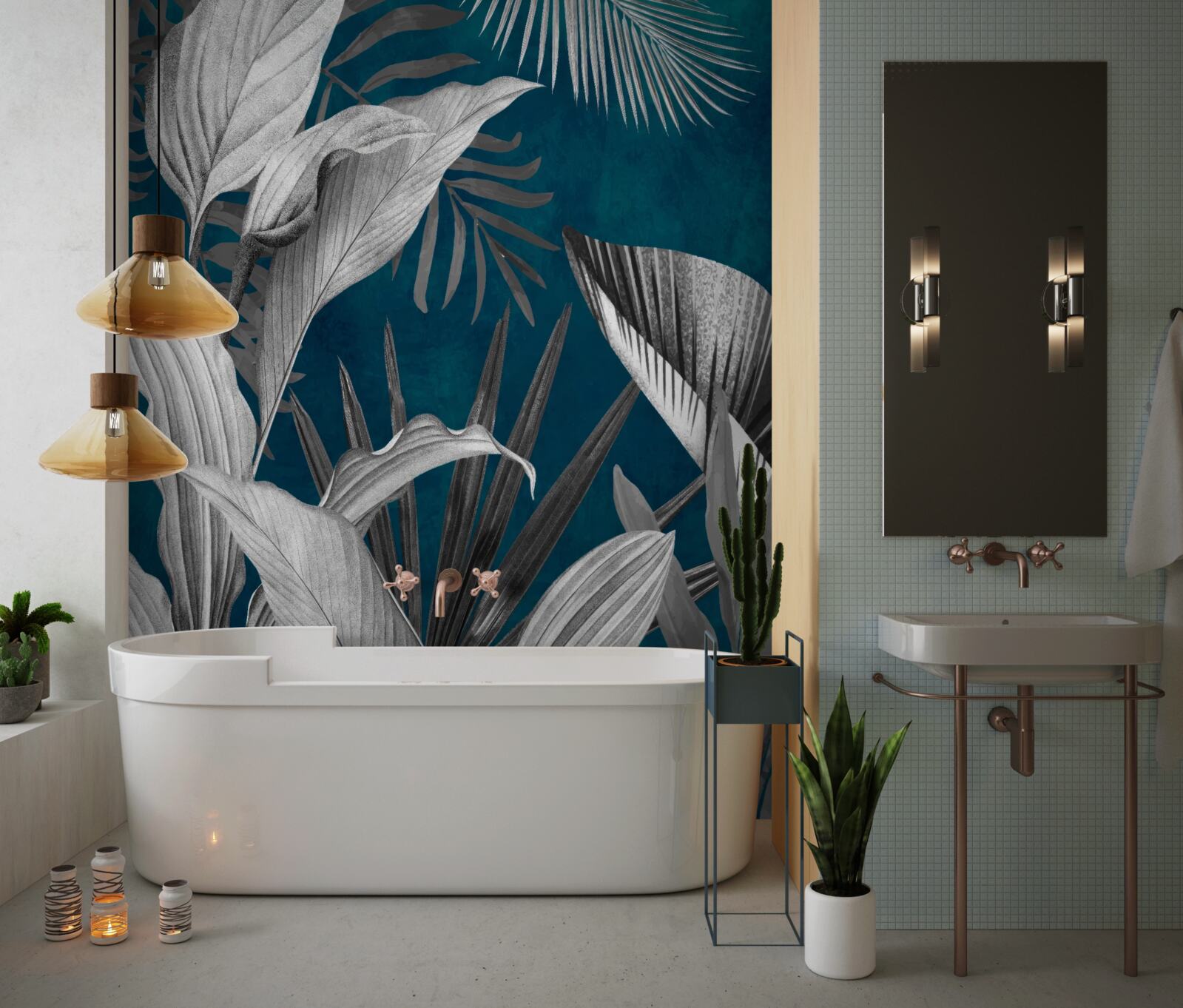 Fototapeta tło z różnych jasnych liści