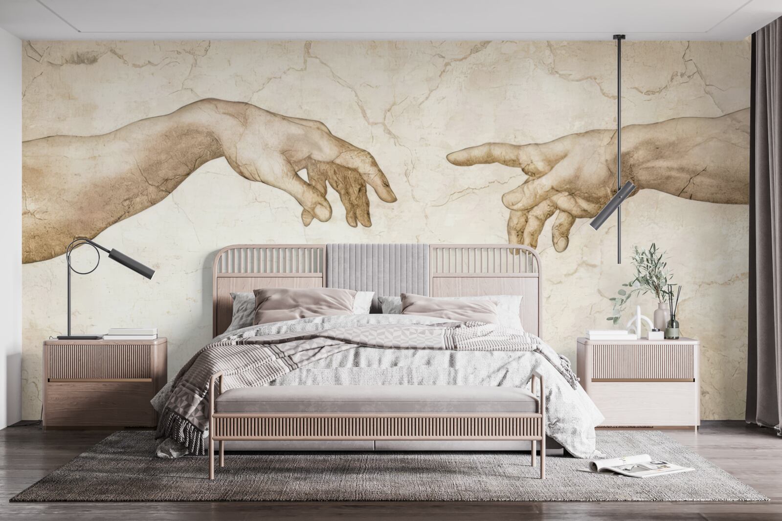 Fototapeta dwie wyciągnięte ręce ku sobie