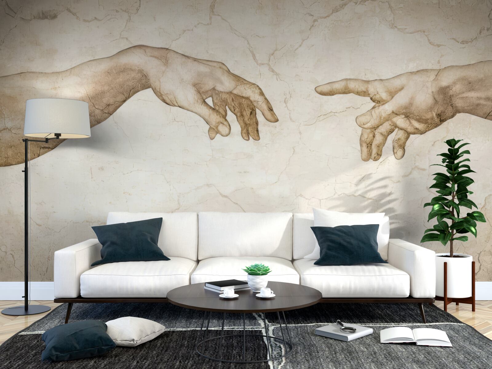 Fototapeta dwie wyciągnięte ręce ku sobie