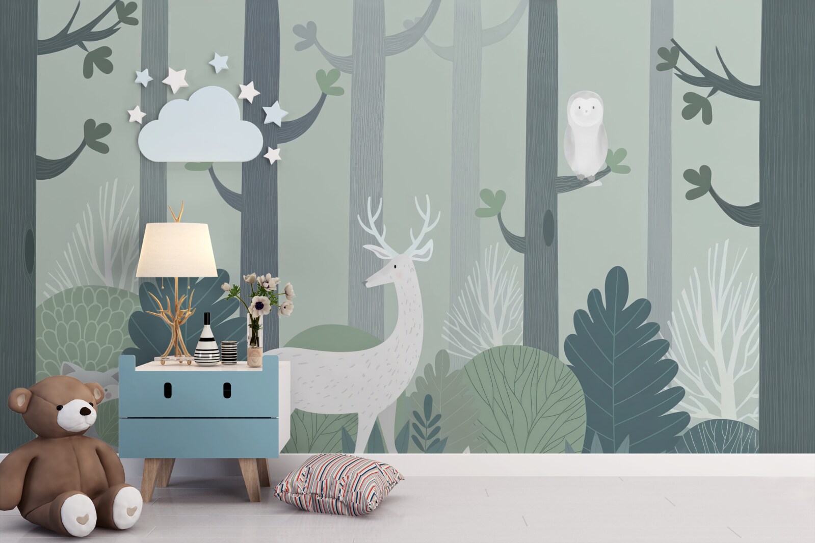 Fototapeta zwierzęta w ciemnym zaroślu