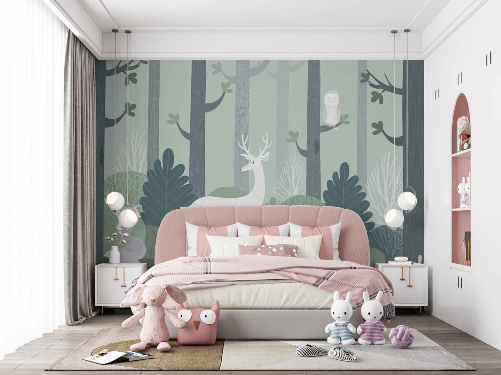 Fototapeta zwierzęta w ciemnym zaroślu