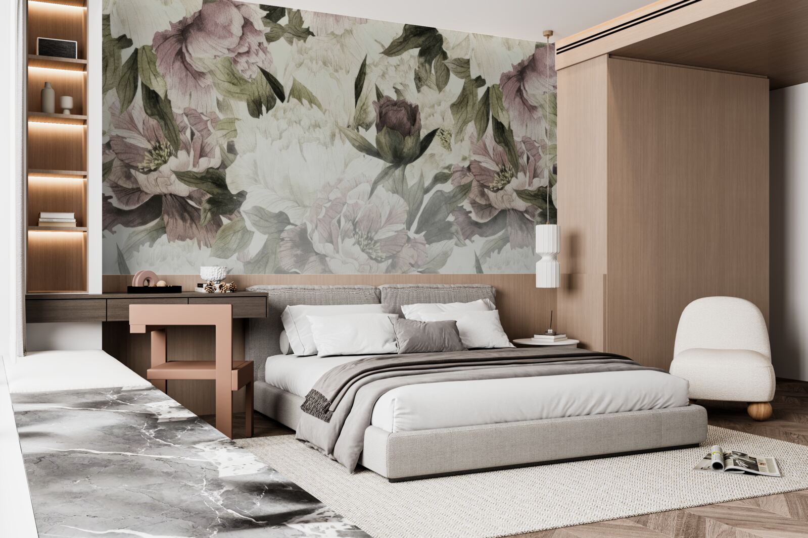 Fototapeta obrazy różnych dużych kwiatów