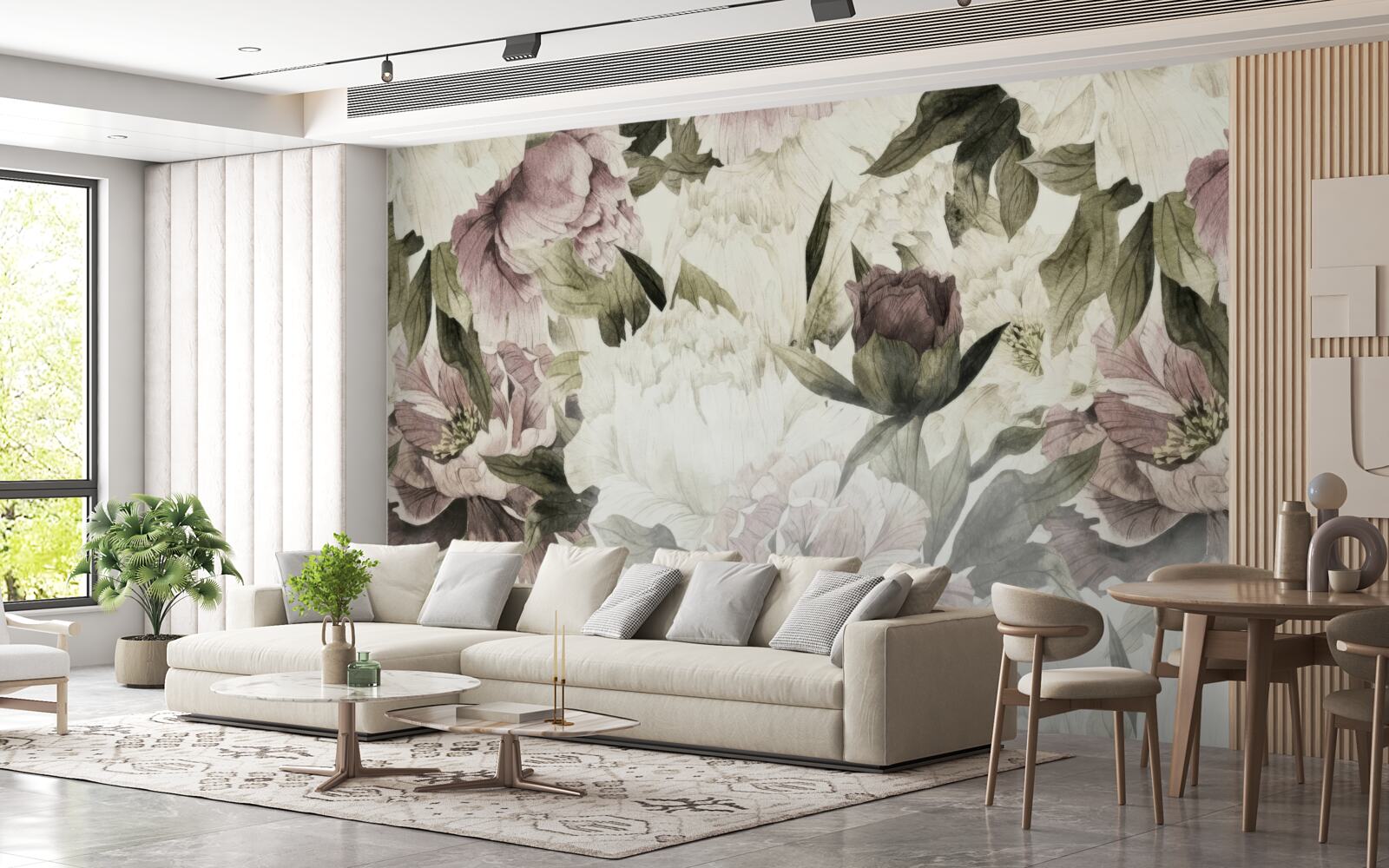 Fototapeta obrazy różnych dużych kwiatów