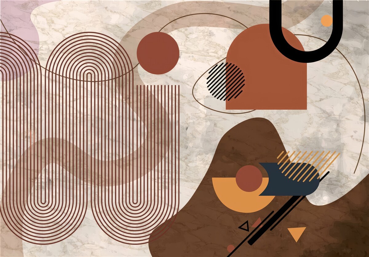 Fototapeta ciemne kolory w abstrakcyjnym stylu