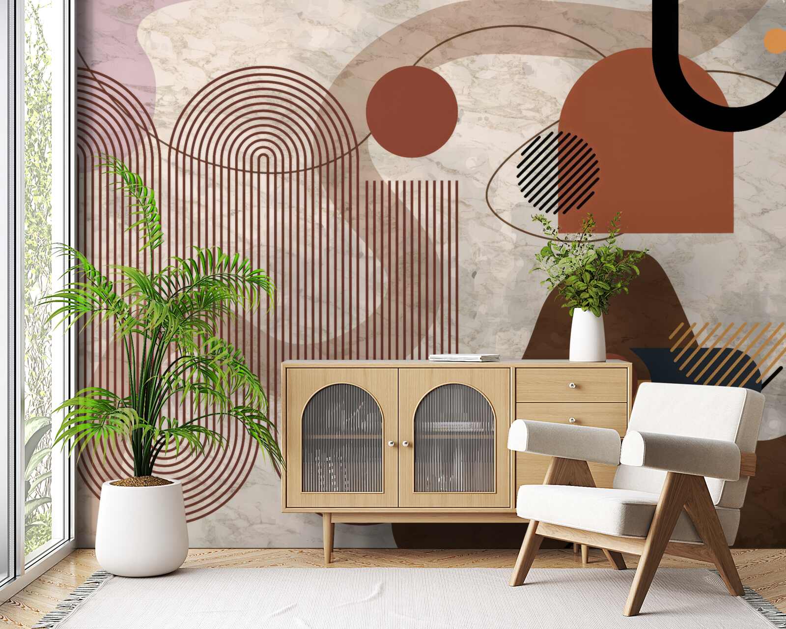 Fototapeta ciemne kolory w abstrakcyjnym stylu