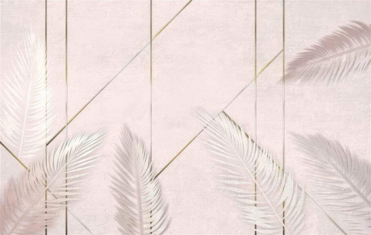 Fototapeta jasne tło z liśćmi