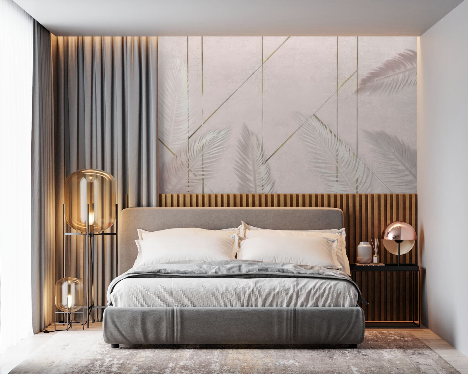 Fototapeta jasne tło z liśćmi