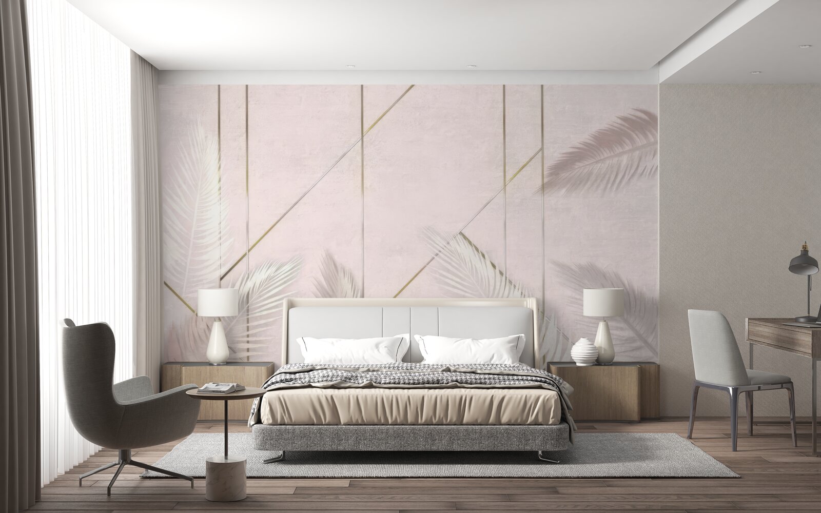 Fototapeta jasne tło z liśćmi