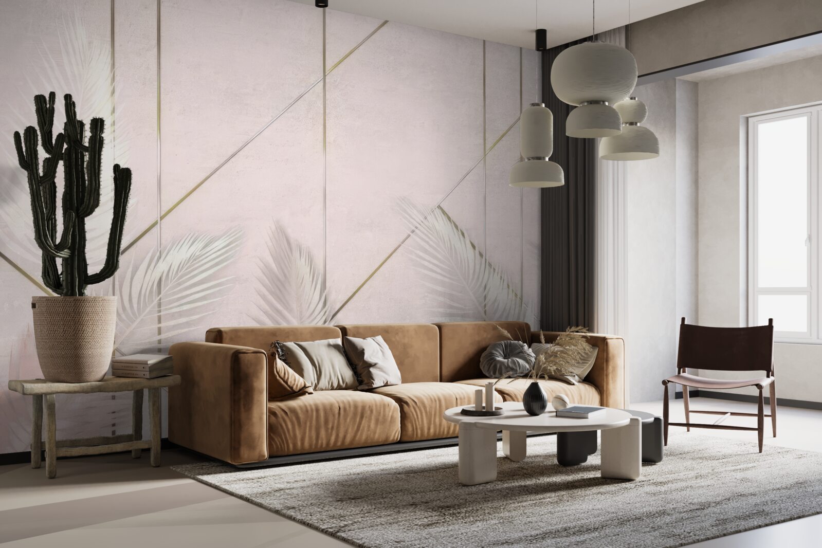 Fototapeta jasne tło z liśćmi